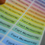 Gradation Large Name Labels