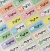 Happy Icon Character Small Name Stickers