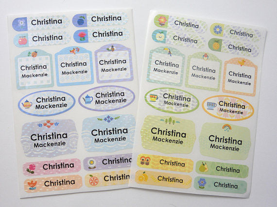 Personalized Waterproof Labels - 28 Pack, 2.5" X 0.7", Dishwasher & Microwave Safe