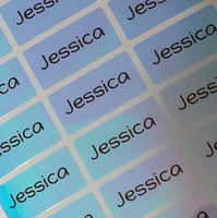 BluePoly Medium Name Labels, Name Stickers, Custom Name Labels