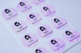 Pinkpoly Round Waterproof Name Labels