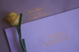 Clear Custom Return Address Labels and Guest Address Labels, Black or Gold Ink