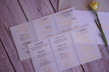 Clear Custom Return Address Labels and Guest Address Labels, Black or Gold Ink