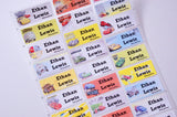 Iron On Clothing Labels Car 2 Medium Name Stickers