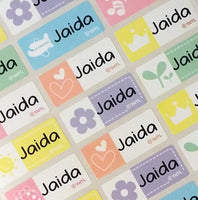 Happy Icon Character Medium Name Stickers