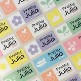 Waterproof Name Labels, Name Sticker, Character Labels,  Cute Name Labels
