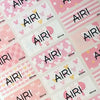 Minnie Pattern Character Medium Name Stickers