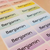 Rainbow colors Name Labels Name Stickers