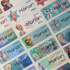 Frozen Character Medium Name Stickers