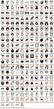 White Round Name Labels Name Stickers