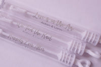 Silver Lettering Clear Wedding Bubble Labels Wedding Favor Stickers