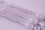 Silver Lettering Clear Wedding Bubble Labels Wedding Favor Stickers