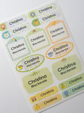 Personalized Waterproof Dishwasher Safe Label Set of 30 Lables