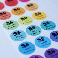 Rainbow Labels round Name Labels